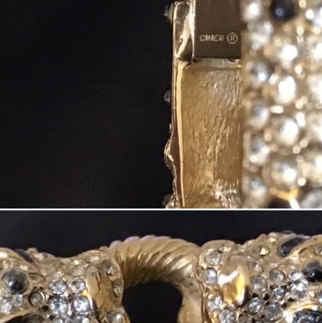 Vintage Ciner Double Panther Bracelet 300$